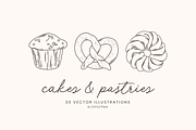 Cake and Pastry Illustrations, a Food Illustration by Emma Webb Studio (Thumbnail 1 of 5)