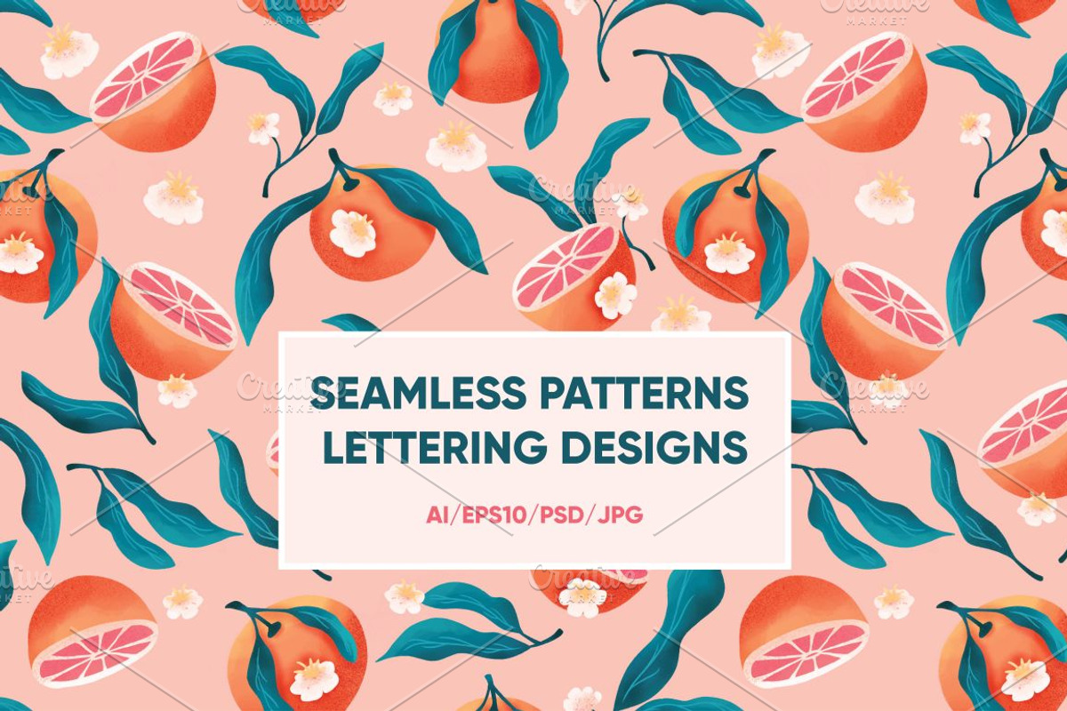 Patterns & Lettering - 53 files, a Pattern Graphic by Blue Lela Design (Photo 1 of 18)