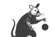 Cheeky Cartoon Rat Mascot, a Person Illustration by CarWrap design (Thumbnail 1 of 3)