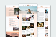 Retro Sunset Travel Blog for WIX, a Wix Template by Emaline Audra Design Co. (Thumbnail 3 of 4)