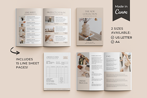 Wholesale Line Sheet Template