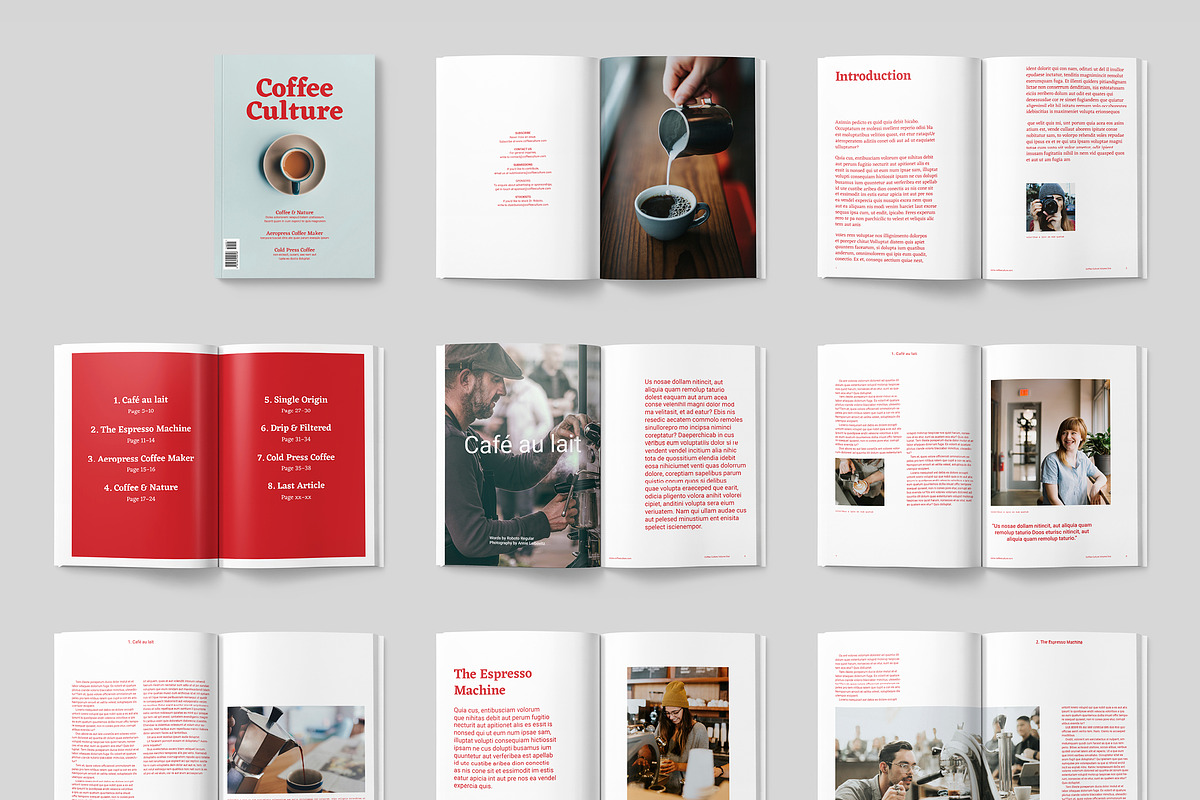 COFFEE CULTURE MAGAZINE, a Magazine Template by MashMish Studio (Photo 3 of 26)