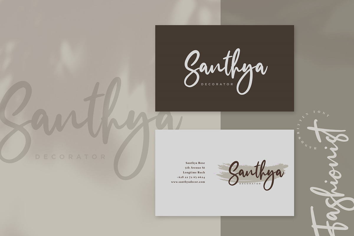 The Fashionist + Extras, a Script Font by Masanis (Photo 10 of 20)