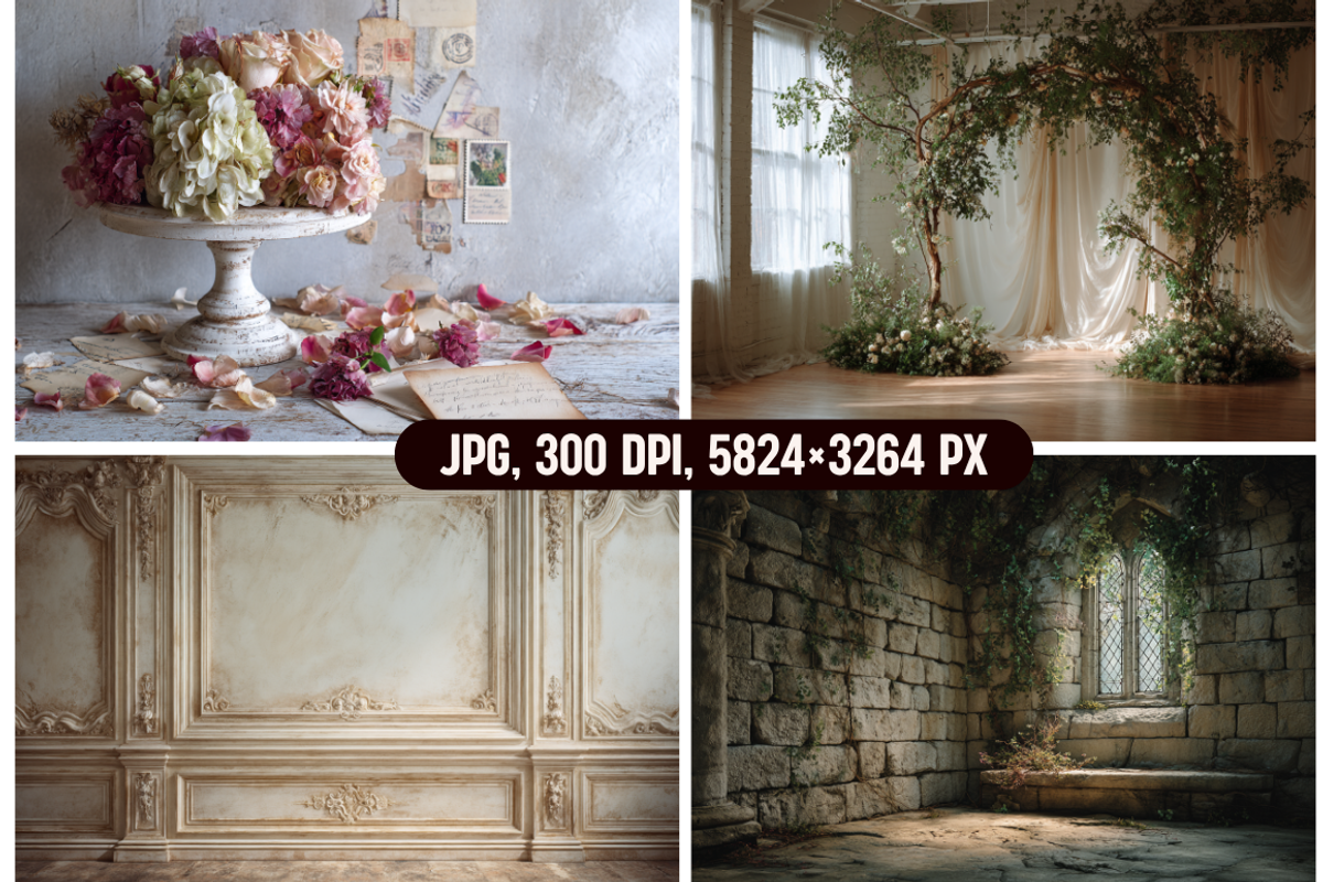 Timeless Wedding Photo backdrops, a Background Graphic by PrintHaven Designs (Photo 8 of 12)