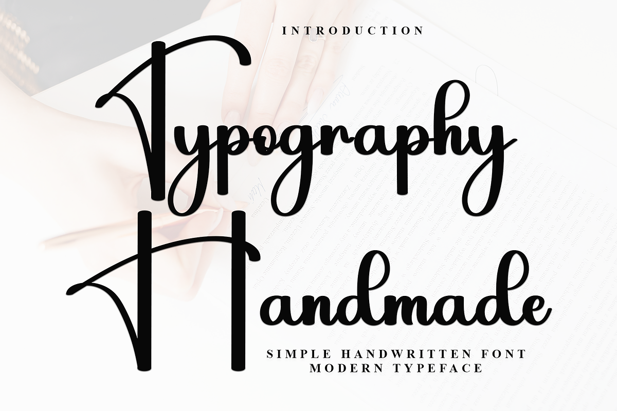Typography Handmade, a Handwritten Font by InermediaSTUDIO (Photo 6 of 7)