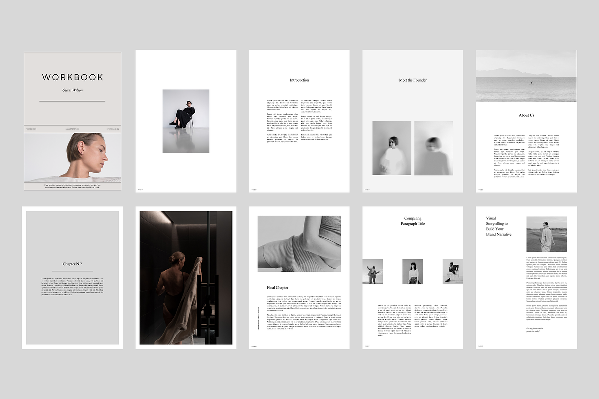 Editorial & Workbook Template Canva, a Presentation Template by Studio Provo (Photo 3 of 7)