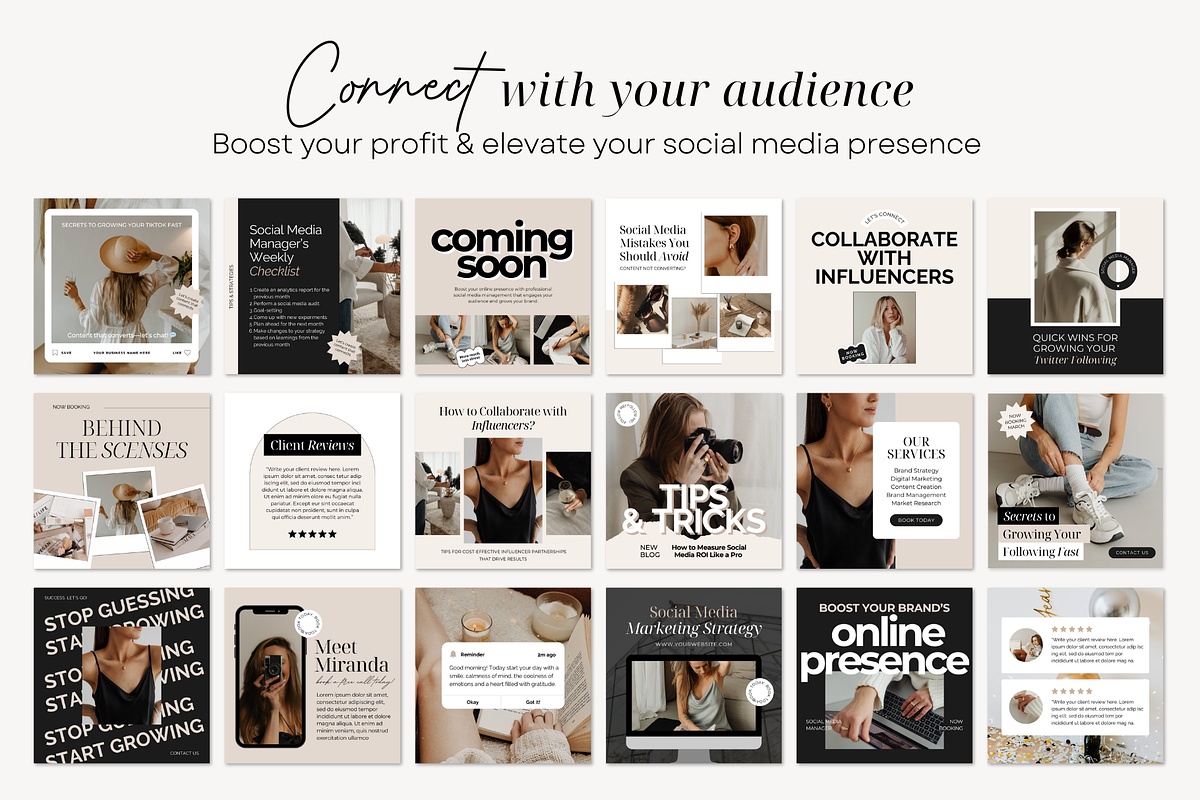 Social Media Instagram Templates, a Social Media Template by ShopRShop (Photo 5 of 10)