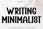 Writing Minimalist, a Script Font by InermediaSTUDIO (Thumbnail 1 of 8)