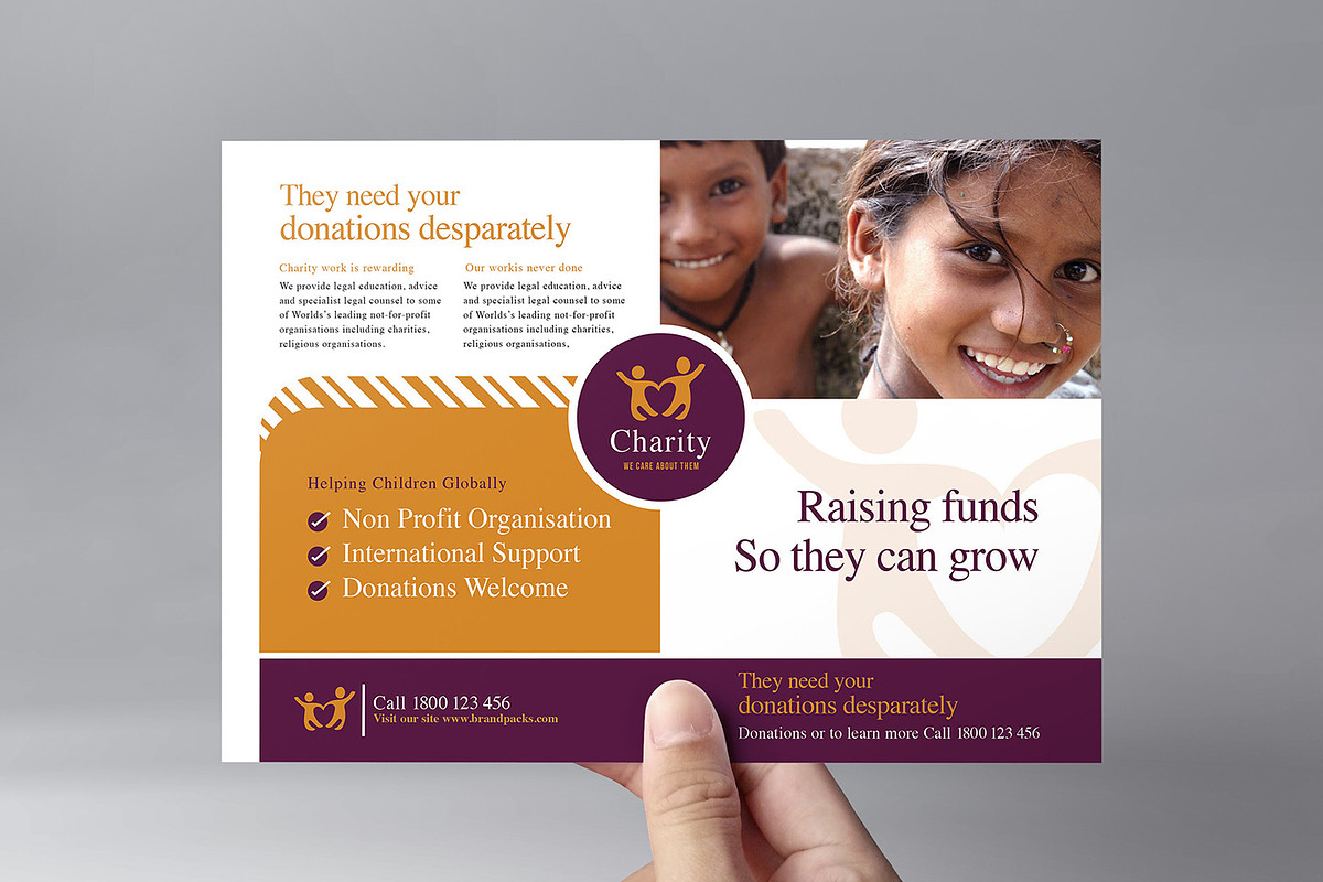 Charity Templates Pack, a Flyer Template by BrandPacks (Photo 4 of 10)