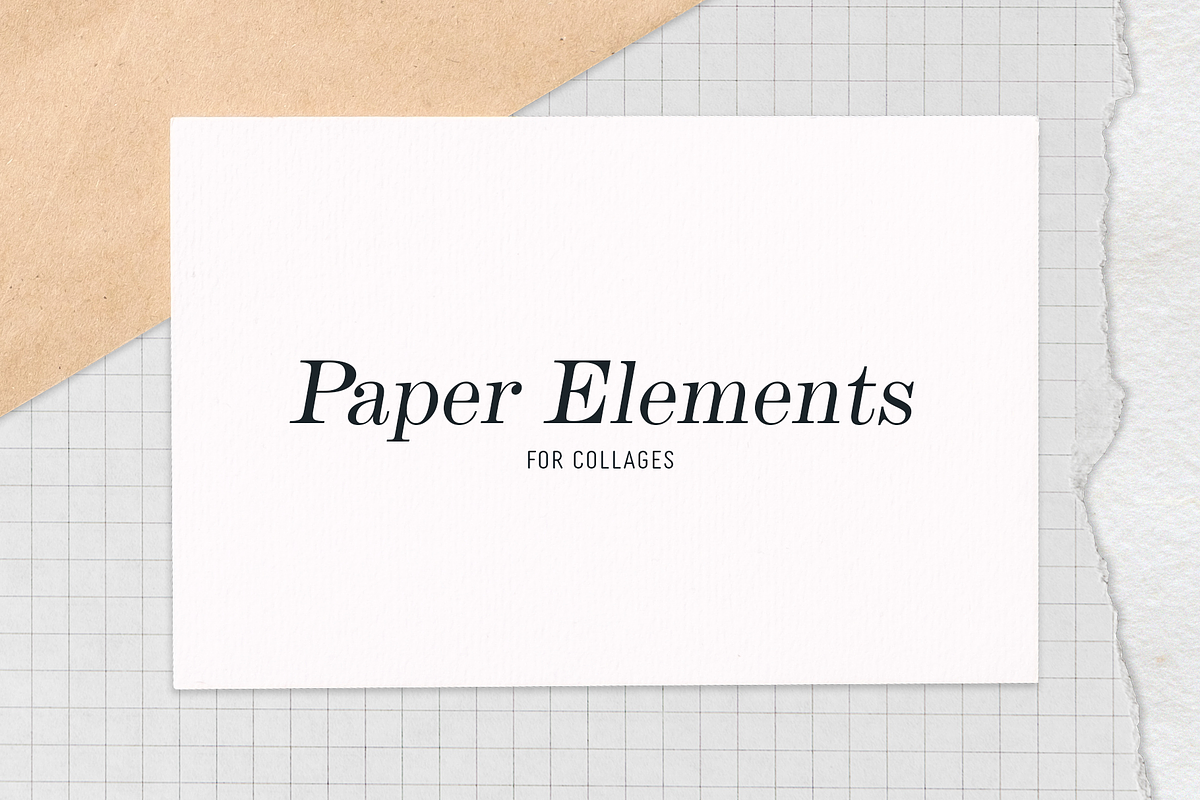30 Paper Elements for Collages, an Object Graphic by designerbianca (Photo 1 of 5)