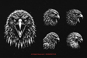10 Bundle Dark Art Hawk Head Bird, an Illustration by Morspective (Thumbnail 3 of 7)