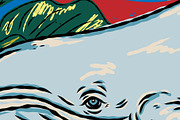 Asian Inspired Whale Datura Pattern, a Pattern Graphic by NayaChu (Thumbnail 10 of 11)