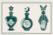 Vintage Potion Bottle Illustrations, an Object Illustration by TheFoodAtlas (Thumbnail 2 of 8)