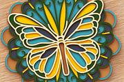 Butterfly 3D Mandala - Cut files, an Object Graphic by Arshad Ali (Thumbnail 5 of 8)