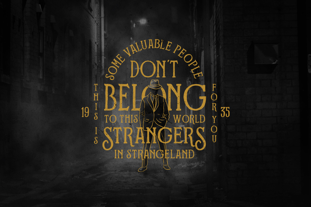 Strangerland + Extras, a Serif Font by Opus Nigrum (Photo 13 of 13)