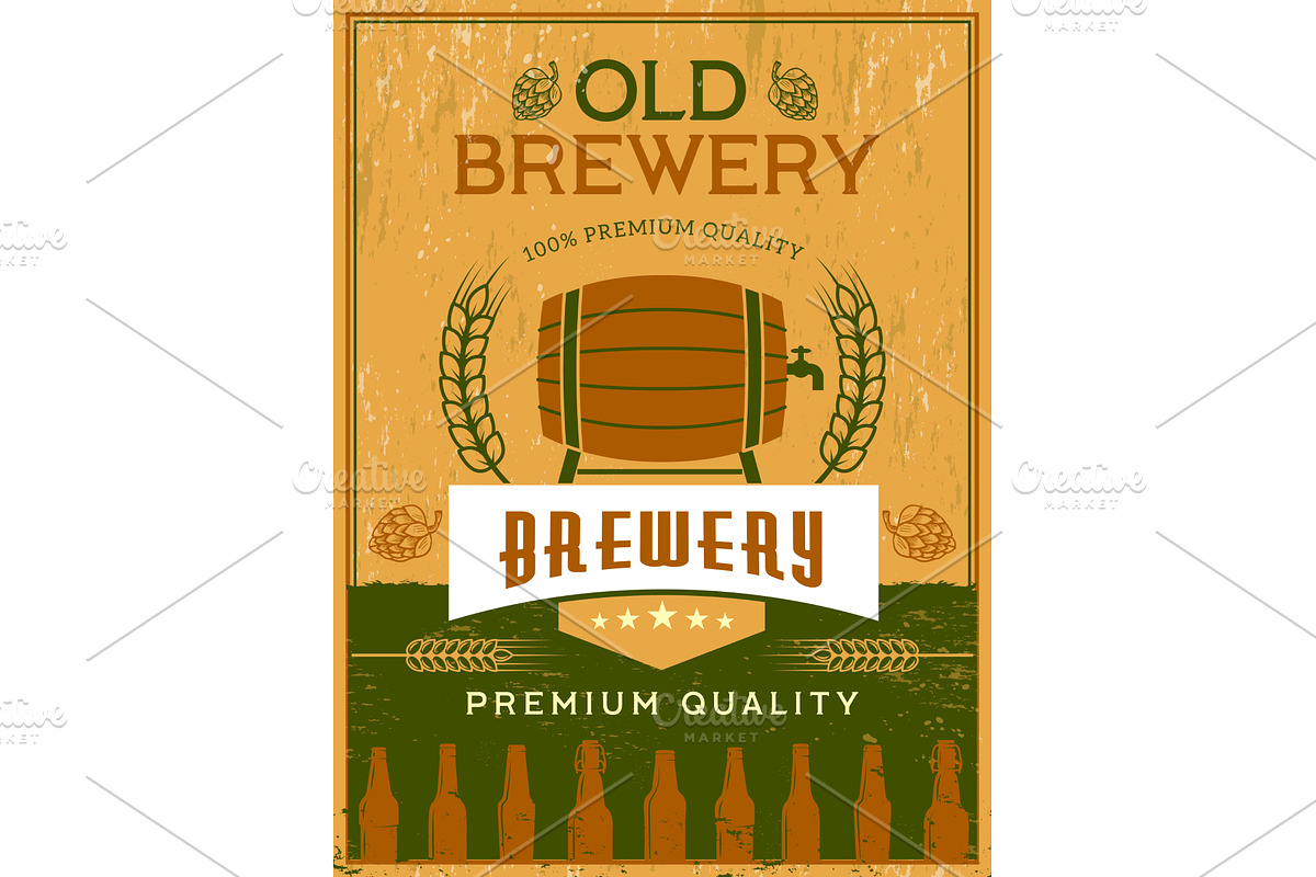Brewery poster. placard for beer, a Food Illustration by Onyx