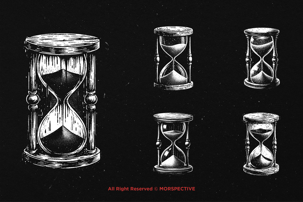 10 Bundle Dark Art Hourglass San, an Illustration by Morspective (Photo 5 of 7)