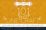 DIY Drop Caps Line Craft Mega Pack, an Object Graphic by Jenny Hansen Suites (Thumbnail 1 of 4)