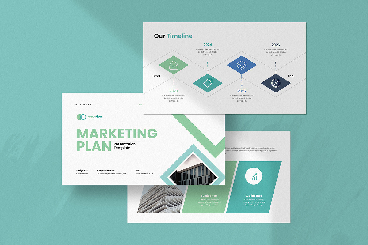 Marketing Plan PowerPoint Template, a Presentation Template by ...