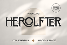 Herolfter - Modern Bold Display Font