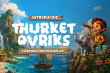 Thurket Ovriks - Movie Cartoon Font