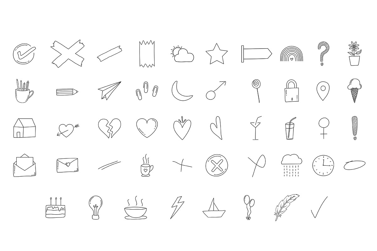 Journal/Planner elements-Vector Icon, an Icon by aivos (Photo 6 of 7)