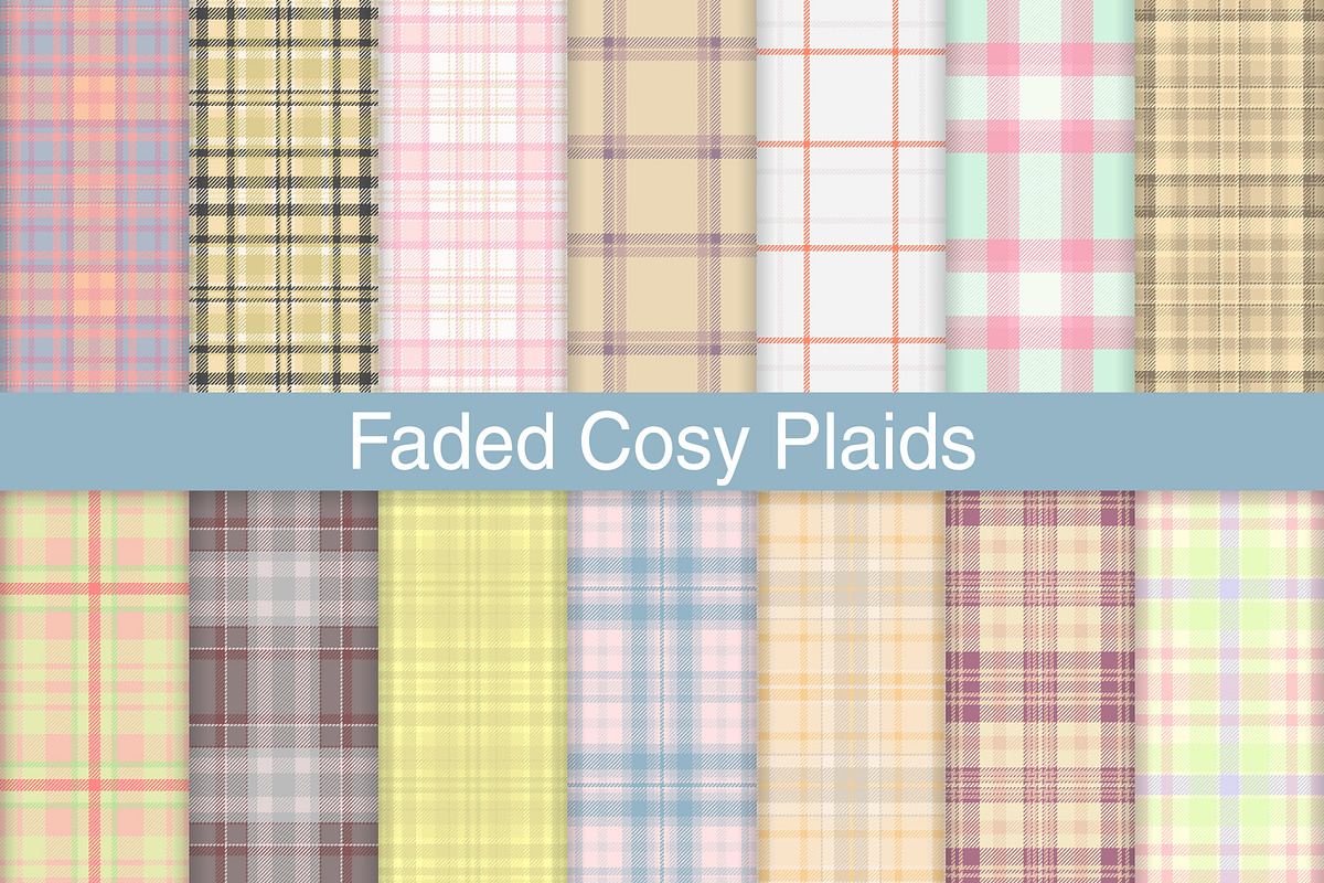 #163 Faded Cosy Plaids, a Pattern Graphic by Plaid4You (Photo 1 of 5)