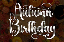 Autumn Birthday | Script Font