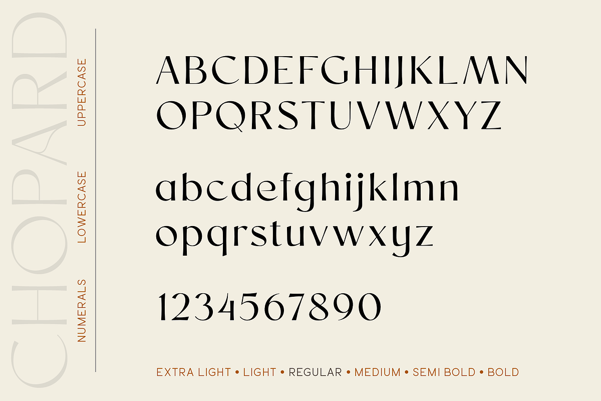 Chopard | Font family, a Sans Serif Font by Larin Type Co. (Photo 14 of 15)