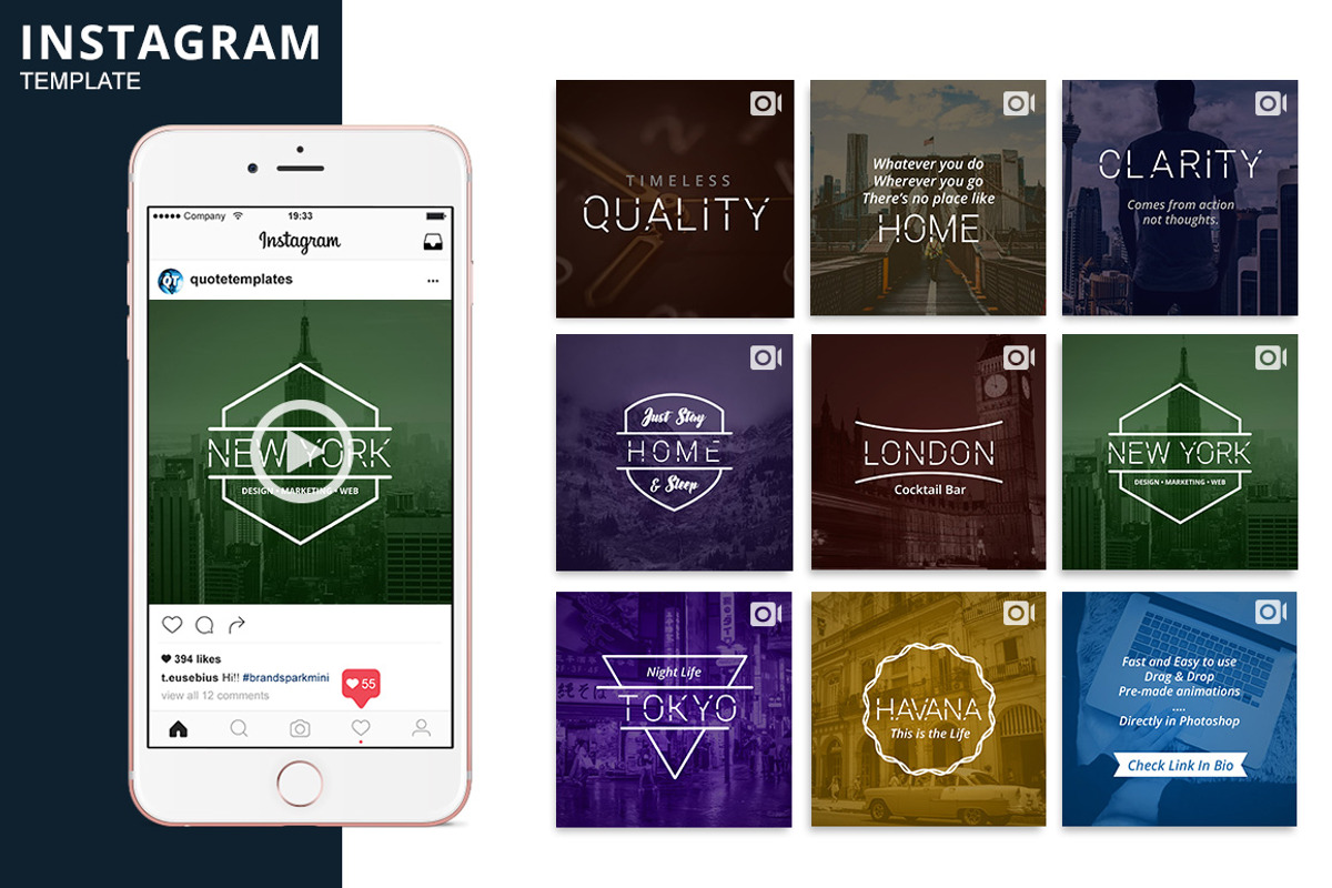 Minima Animated Template, a Social Media Template by Brandspark Mini (Photo 1 of 2)