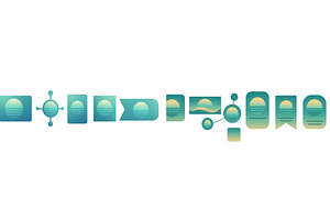 Design elements showcasing abstract, an Illustration by ZinetroN