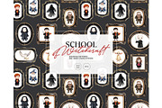 Wizard school seamless pattern, a Texture Graphic by Milatoo (Thumbnail 5 of 5)