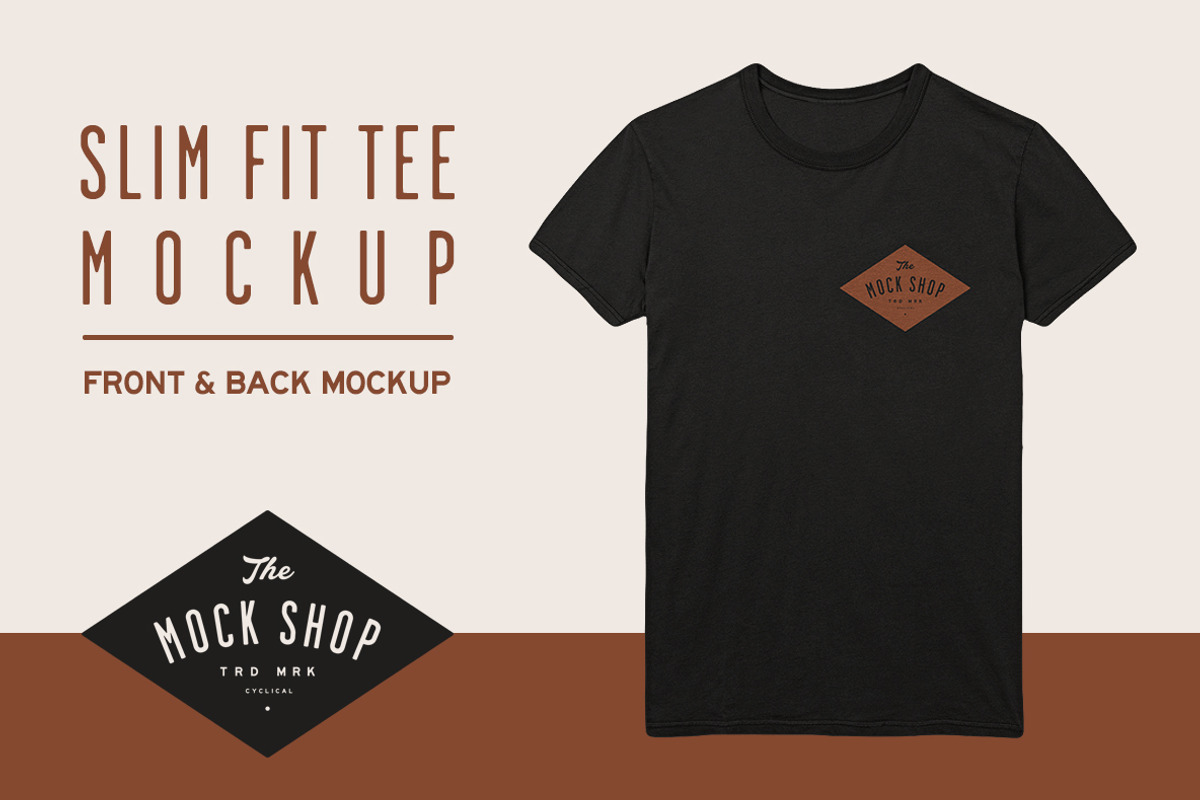 Slim Fit Tee Mockup, a Shirt Mockup by The Mock Shop (Photo 1 of 2)