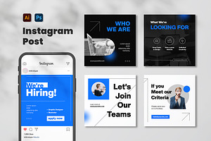 We Hiring Instagram Post