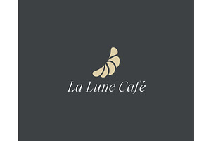 A croissant logo. Bakery cafe sign, a Templates & Theme by Himalia1