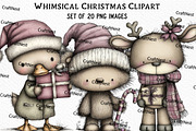 Whimsical Christmas Clipart Bundle, an Illustration by Craft Nest (Thumbnail 1 of 5)