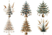 Boho Christmas Trees, an Illustration by Pixels.Craft (Thumbnail 3 of 7)