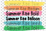 Summer Rae | Font Family of 6, a Script Font by Jande Summer (Thumbnail 3 of 4)