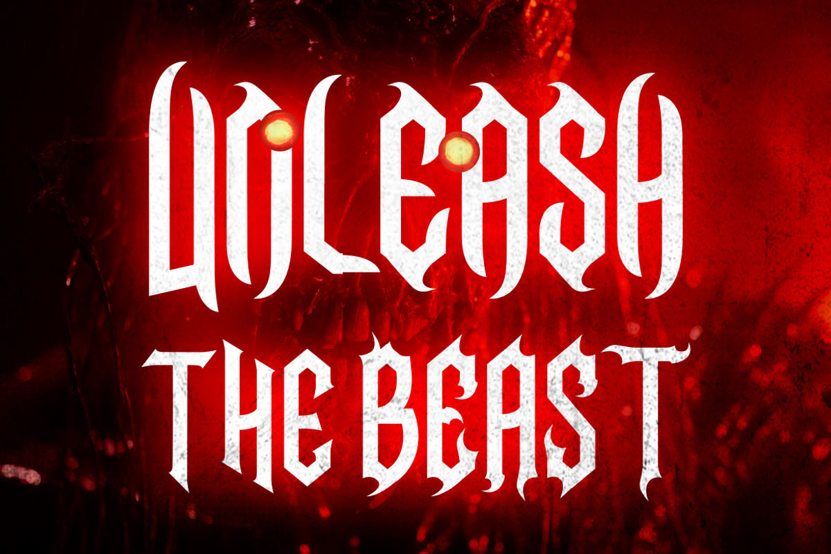 Necrovoid - Heavy Metal Font, a Font by PutraCetol Studio (Photo 2 of 12)