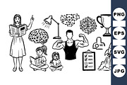 Educational Growth Concept Clipart, an Illustration by designvectx (Thumbnail 1 of 3)