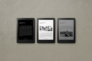 E-Book Reader Mockup Set