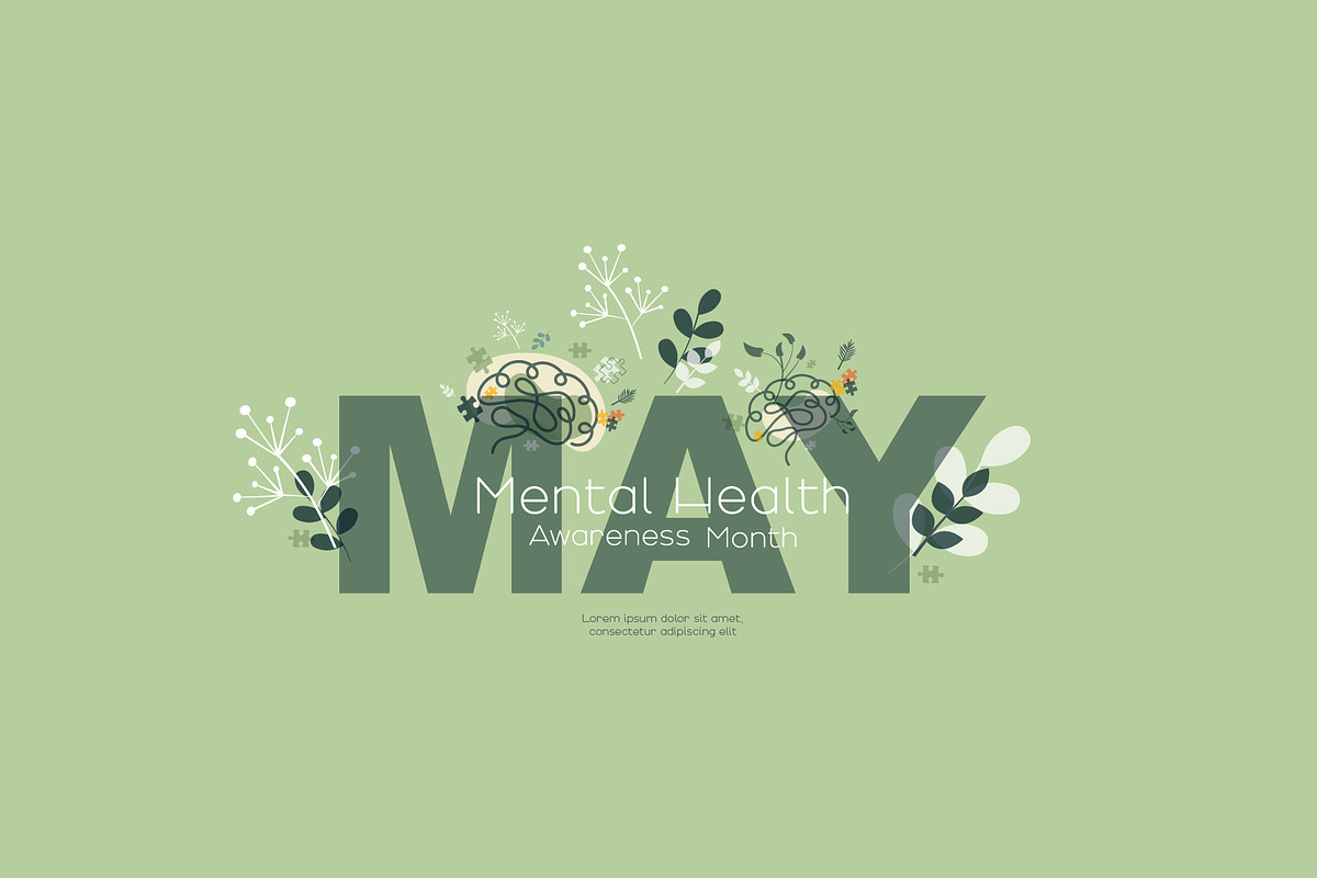 Mental Health theme, an Illustration by Stafeeva (Photo 7 of 11)