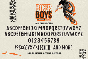 Biker Boys - Hand Drawn Display Font