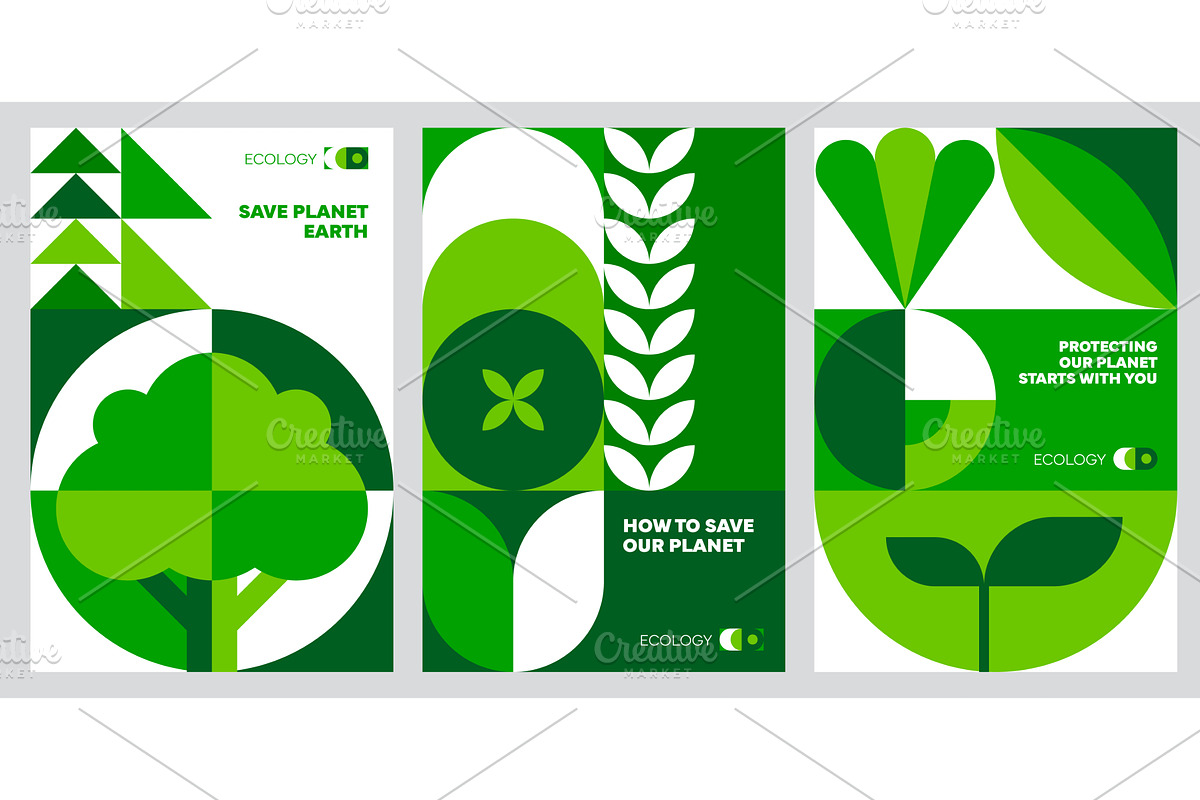 Ecology environment posters, a Seasonal Illustration by Buch&Bee