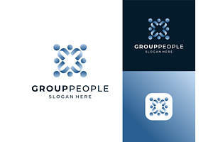Abstract People Group Logo, a Branding & Logo Template by ika trisiana