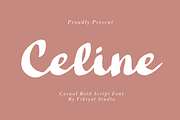 Celine – Casual Bold Script Font, a Script Font by Fikryal Studio (Thumbnail 1 of 15)