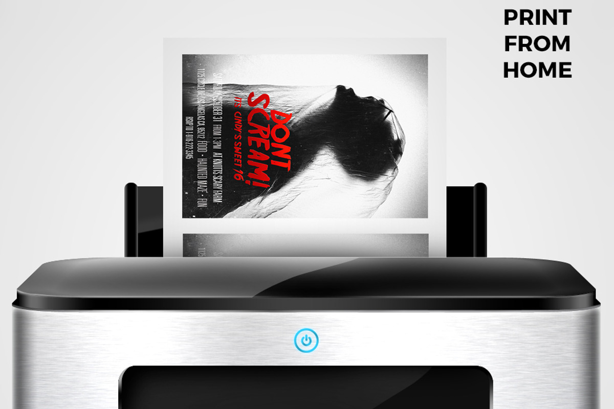 Dont Scream Horror invitation, an Invitation Template by 1208designs (Photo 4 of 4)