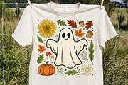 Cute Fall Ghost Sublimation, Autumn, a Seasonal Illustration by Rose Art (Thumbnail 2 of 6)