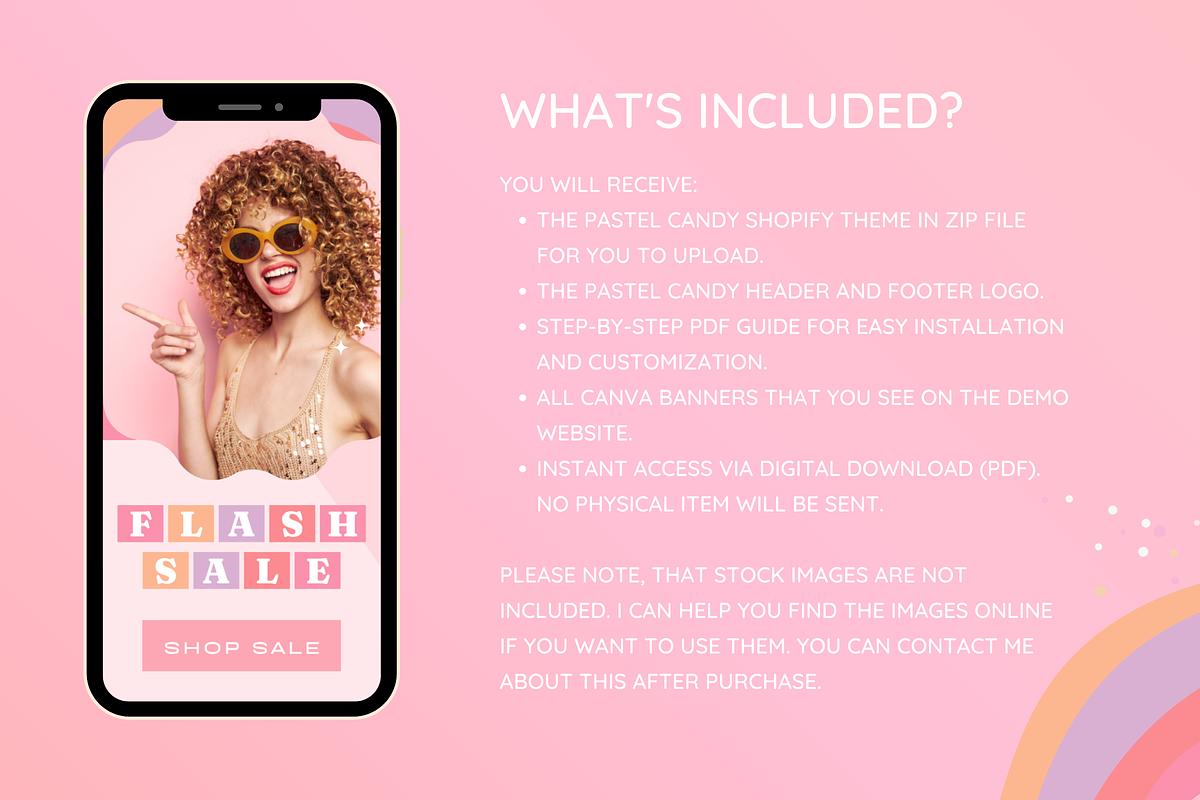 Pastel Shopify Theme, a Shopify Template by SunshineStudioBoutique (Photo 2 of 10)