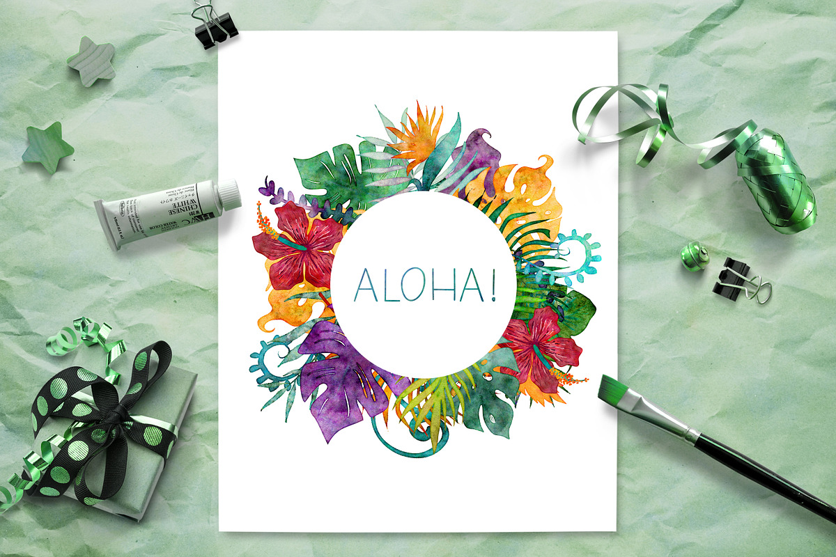 Tropical Watercolor Graphics Bundle, an Illustration by ClipartBrat Graphics (Photo 5 of 5)